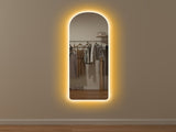 120 x 40cm Arch Mirror, with LED Lights T3398P344133