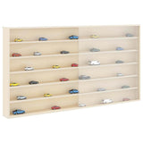 Wall Display Case with Shelf Beige 100 x 8.5 x 54 cm Plywood 42015630