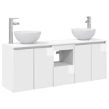 Bathroom Cabinet Set 3 pcs High Gloss White 49.5 x 35 x 63 cm 3405621