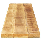 Table Top 160x40x2.5 cm Rectangular Solid Wood Rough Mango 371313