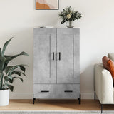 Highboard Concrete Grey 69.5x31x115 cm Engineered Wood 830336