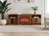 Electric Fireplace Old Wood 98 x 28.5 x 40.5 cm Engineered wood 8021197