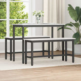 Dining Bench White 100 x 32.5 x 49 cm Solid pine wood 873788