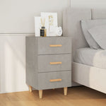 Bedside Cabinet Concrete Grey 40x40x66 cm Engineered Wood 812082