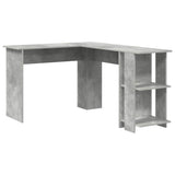 Corner Desk Concrete Grey 140 x 113.5 x 75 cm Engineered Wood 869557