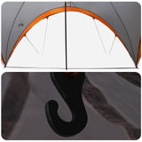 Party Tent with Roof Grey and Orange 400 x 400 x 320 cm 42028617