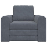 Folding Sofa Bed Dark Grey 98 x 71 x 83 cm Velvet 42030504