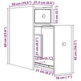 Narrow Bathroom Cupboard with Wheels Concrete Grey Engineered Wood 855289