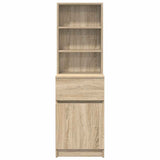Bedside Cabinet Sonoma Oak 39x35x125 cm Engineered Wood 861312