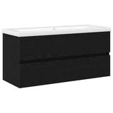 Bathroom Sink Cabinet Black Oak 100 x 39 x 62 cm 3333145