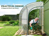 Walk-In Lean to Wall Tunnel Greenhouse 55748400