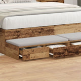 ZNTS Bedside Tables Old Wood Solid Reclaimed Wood 135 x 36.5 x 16.5 cm 866993
