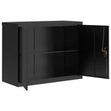 File Cabinet Black 90x40x70 cm Steel 339722