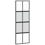 Sliding Door with Hardware Set 76x205 cm Tempered Glass&Aluminium 3333007
