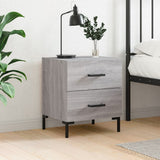 Bedside Cabinet Grey Sonoma 40x35x47.5 cm Engineered Wood 827320