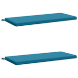 2-Piece Bench Cushions SOEST 2 pcs 100% Polyester Light Blue 949355