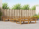Outdoor Sofa Set 9 pcs Natural Solid Acacia Wood 3367777
