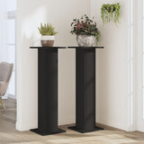 Plant Stands 2 pcs Black 30x30x95 cm Engineered Wood 3307874