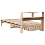 Bookcase Bed without Mattress 90x190 cm Single Solid Wood Pine 3309830