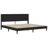 Bed Frame with LED Strip Lights Black 180 x 200 cm Faux Leather 3415281