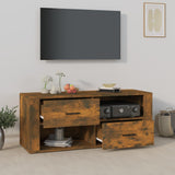 TV Cabinet Smoked Oak 100x35x40 cm Engineered Wood 823104