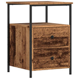 Bedside Cabinet Old Wood 34x35.5x50 cm Engineered Wood 857258