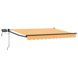 Manual Retractable Awning with LEDs Sand 3425872