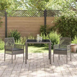Garden Dining Set 3 pcs Grey Poly rattan 3334871