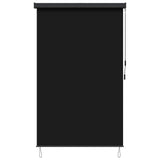 Roller Blind Black 140 x 250 cm Fabric and Aluminum 42037187