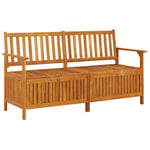Storage Bench 148 cm Solid Wood Acacia 316743