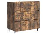 Drawer Cabinet Smoked Oak 66 x 34.5 x 92 cm Engineered Wood 894380