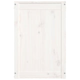 Laundry Box White 44x44x66 cm Solid Wood Pine 823565