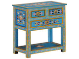 Sideboard Turquoise 55x30x76 cm Solid Wood Mango 355011