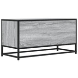 TV Cabinet Grey Sonoma 80x34.5x40 cm Engineered Wood and Metal 848812