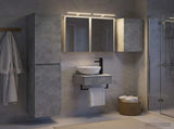 Bathroom Furniture Set 5 pcs Concrete Grey 3407250