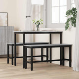Dining Bench 2 pcs Grey Sonoma 100 x 32.5 x 48.5 cm 873757