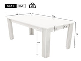 4 Seater Dining room table, MDF Wood Rectangle Modern Dining,Room Furniture Unit, Small N606P272566W
