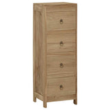 340741 Chest of Drawers 30x30x90 cm Solid Wood Teak