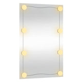 Wall Mirror with LED Lights 40x60 cm Glass Rectangle 3189152