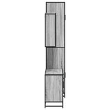 3 Piece Bathroom Furniture Set Grey Sonoma Engineered Wood 3301083