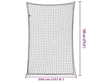 Trailer Net with Elastic Rope Black 7x3.5 m PP 4012293