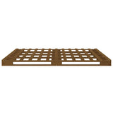 ZNTS Pallet Bed without Mattress Honey Brown Small Double Solid Wood 821430