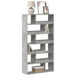 Bookcase Concrete Grey 100x33x187.5 cm Engineered Wood 3309351