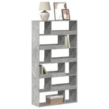 Bookcase Concrete Grey 100x33x187.5 cm Engineered Wood 3309351