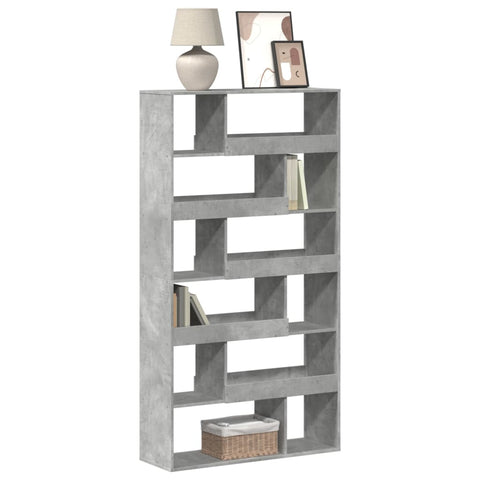 Bookcase Concrete Grey 100x33x187.5 cm Engineered Wood 3309351
