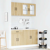4 Piece Kitchen Cabinet Set Lucca Sonoma Oak Engineered Wood 3314864