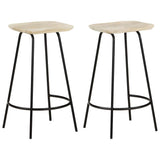 Bar Stools 2 pcs Solid Mango Wood 320647