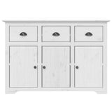Sideboard BODO White 115x43x79.5 cm Solid Wood Pine 355065