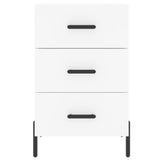 Bedside Cabinet White 40x40x66 cm Engineered Wood 827668