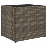 Garden Planters 2 pcs Grey 36x30x32 cm Poly Rattan 3210533